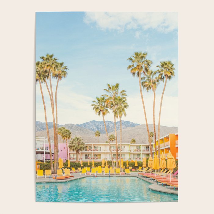 Palm Springs Motel Pool Poster Gallery Image 2