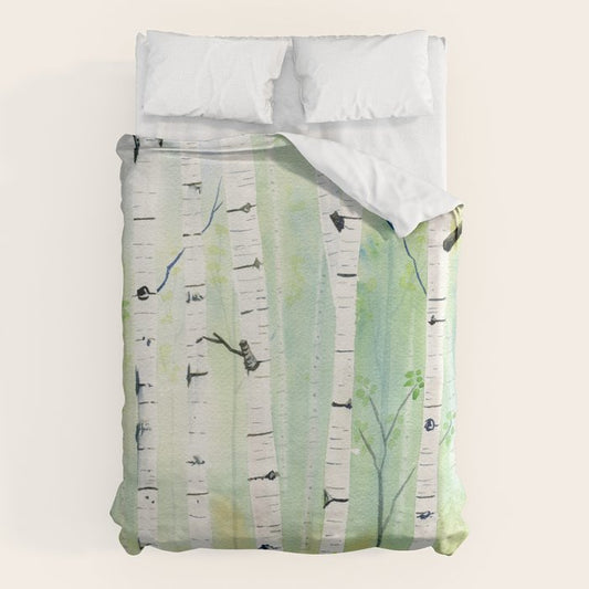 Birch Trees 2 Duvet Cover Gallery Image 1