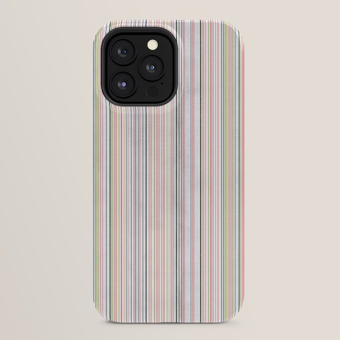 Vintage Pastel Striped Pattern Soft Aesthetic iPhone Case Gallery Image 24
