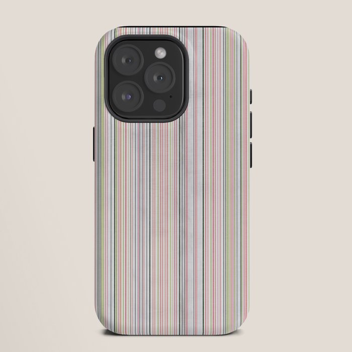 Vintage Pastel Striped Pattern Soft Aesthetic iPhone Case Gallery Image 11