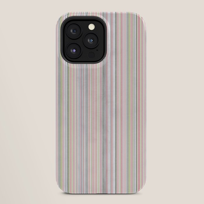 Vintage Pastel Striped Pattern Soft Aesthetic iPhone Case Gallery Image 28