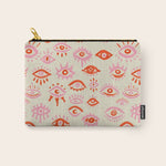 Mystic Eyes - Pink & Red Carry All Pouch Gallery Image 1