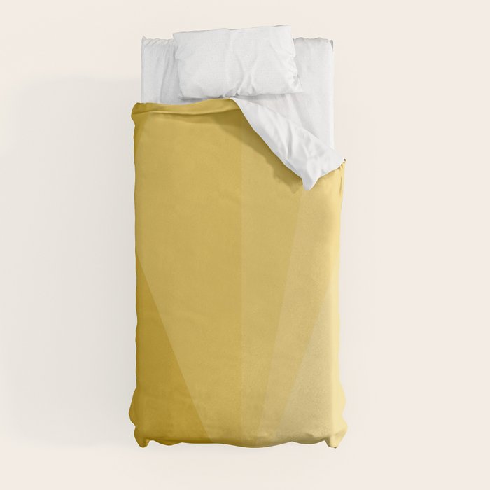 Geometric Triangles VIII Golden Yellow Duvet Cover Gallery Image 9