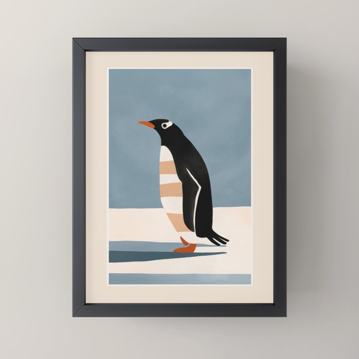 Penguin on Ice Mini Art Print Gallery Image 3
