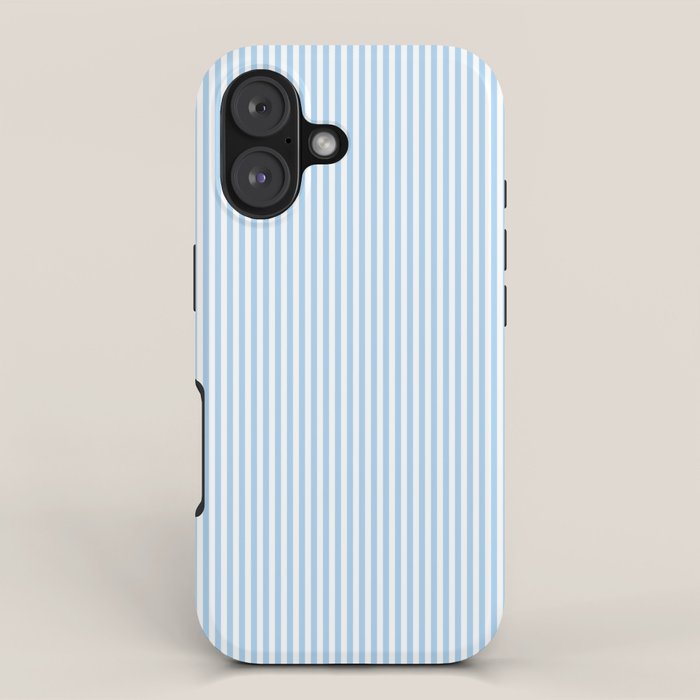 Chambray Blue Seersucker Stripe iPhone Case Gallery Image 1