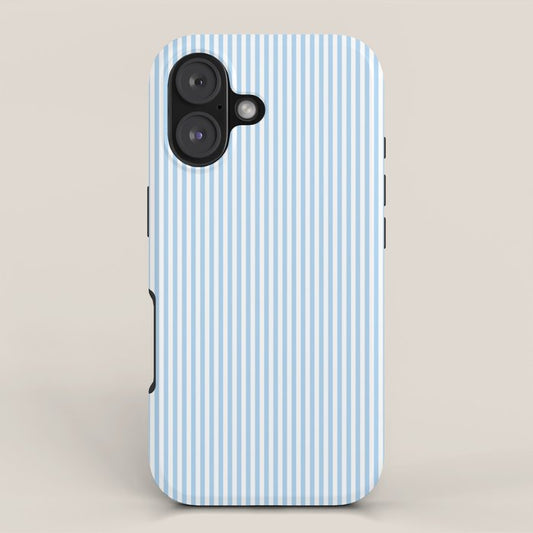 Chambray Blue Seersucker Stripe iPhone Case Gallery Image 1