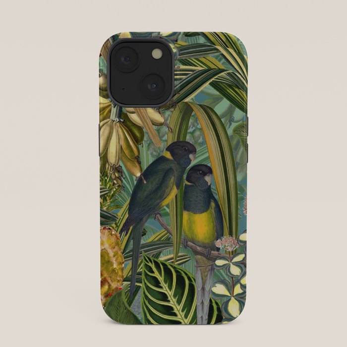 Vintage & Shabby Chic - Green Tropical Bird Flower Garden iPhone Case Gallery Image 33