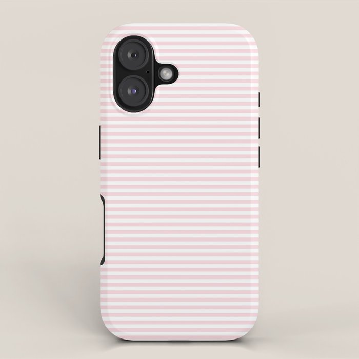 Baby Pink Stripe iPhone Case Gallery Image 1