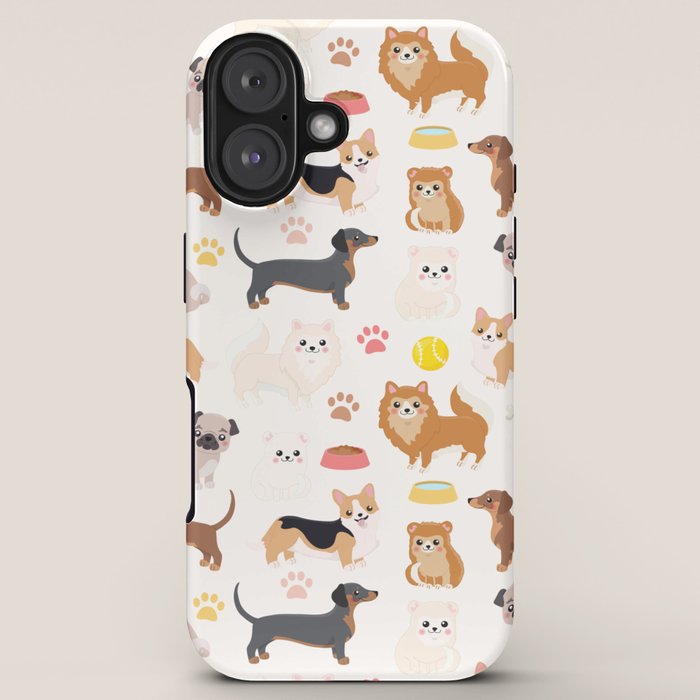 Cute Dog Pattern iPhone Case Gallery Image 5