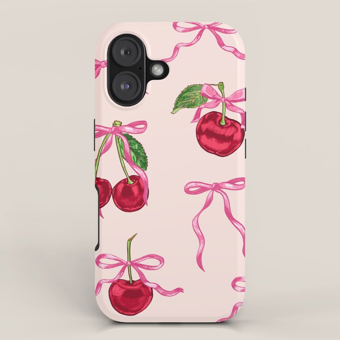 Cherries & Bow Coquette Pack iPhone Case Gallery Image 1