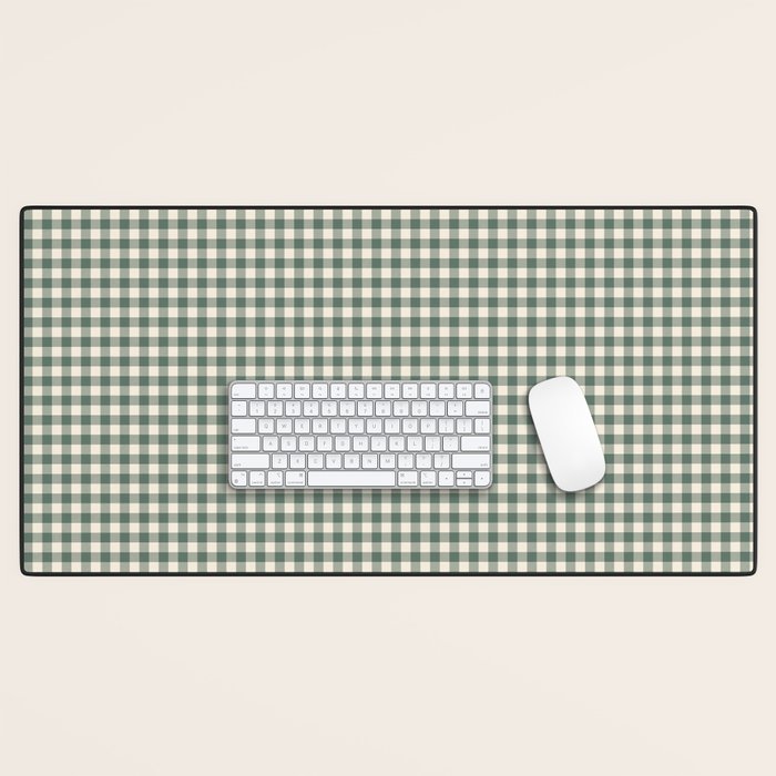 green gingham Desk Mat Gallery Image 1