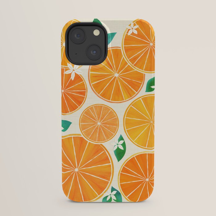Orange Slices With Blossoms iPhone Case Gallery Image 29