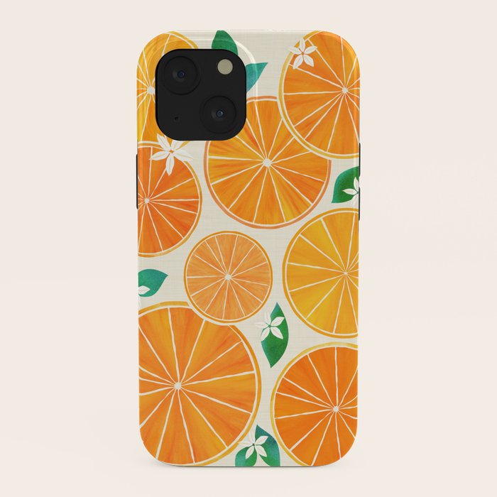 Orange Slices With Blossoms iPhone Case Gallery Image 38