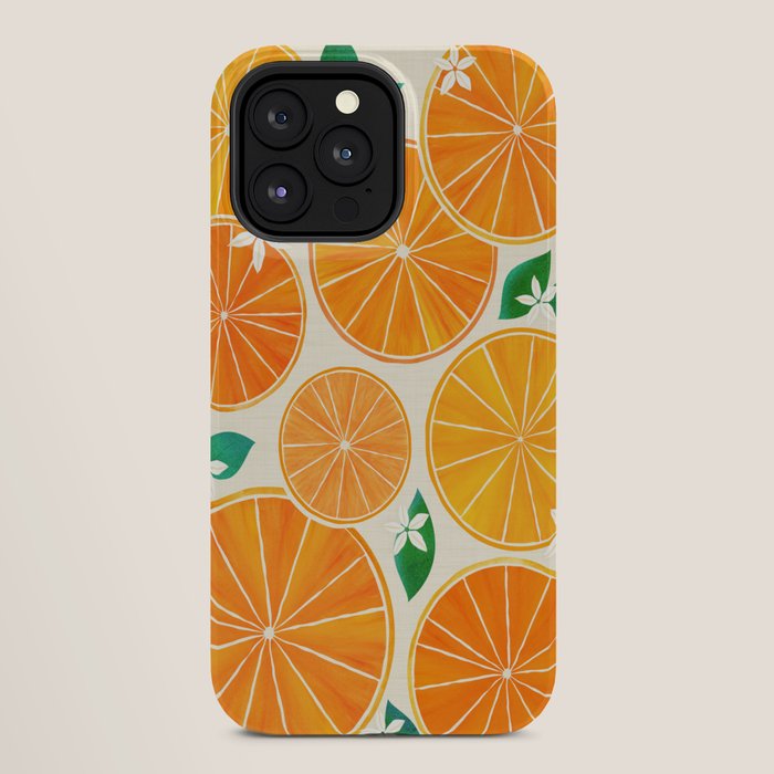 Orange Slices With Blossoms iPhone Case Gallery Image 28