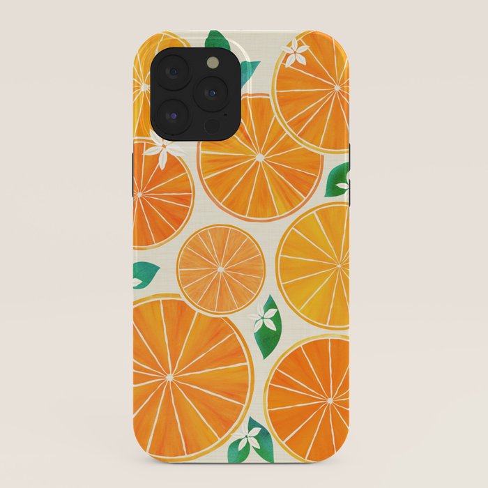 Orange Slices With Blossoms iPhone Case Gallery Image 40