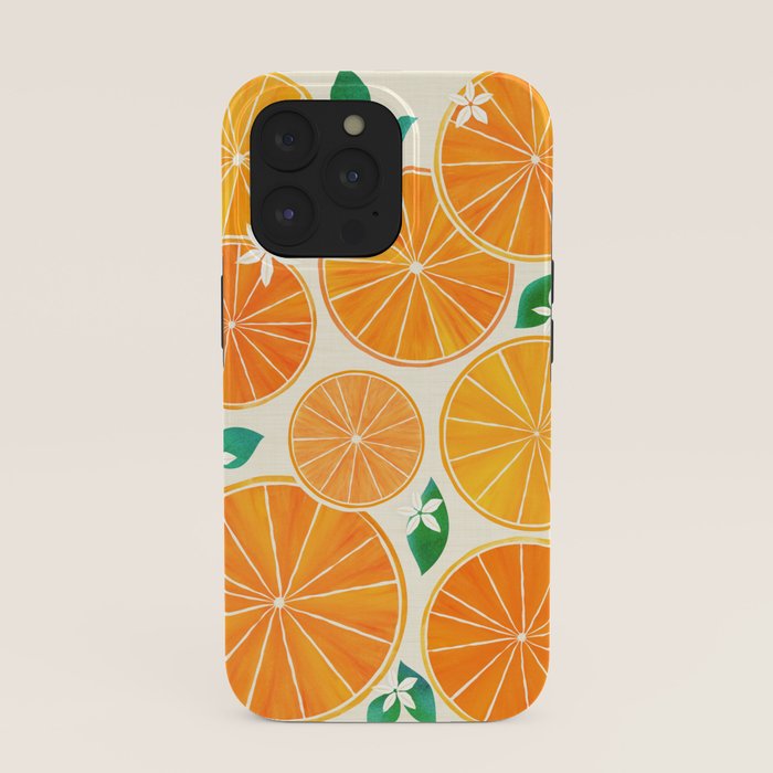 Orange Slices With Blossoms iPhone Case Gallery Image 39