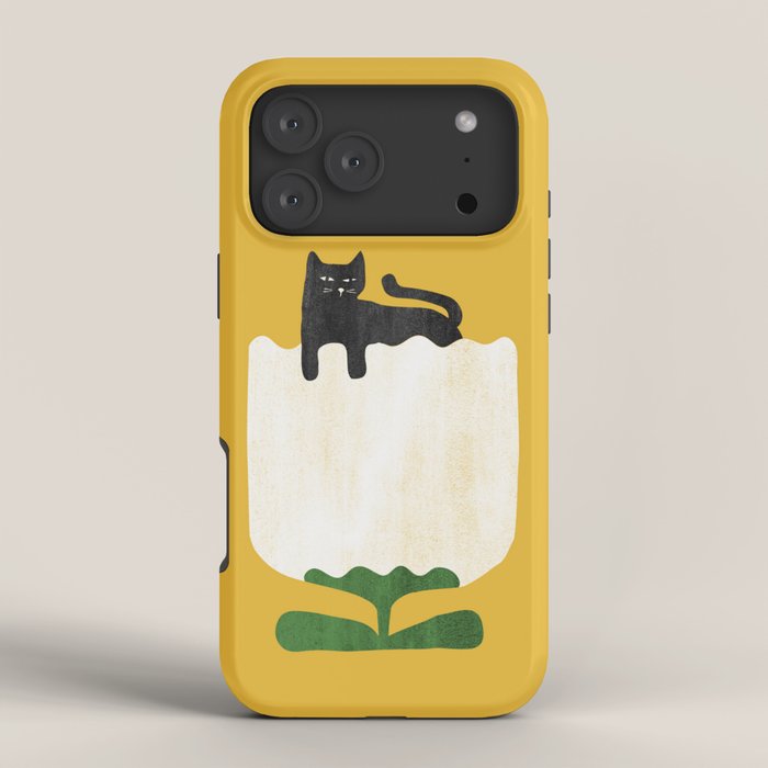 Still life with cat and flower iPhone Case Gallery Image 4