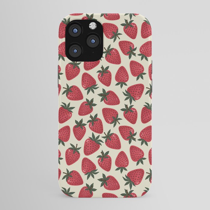 Hand Drawn Vintage Strawberry Pattern iPhone Case Gallery Image 43
