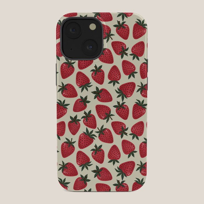 Hand Drawn Vintage Strawberry Pattern iPhone Case Gallery Image 34