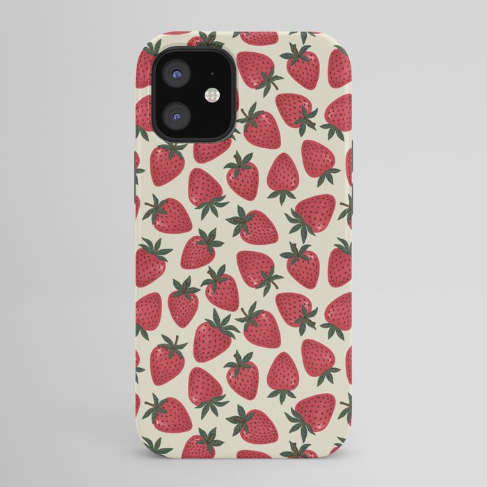 Hand Drawn Vintage Strawberry Pattern iPhone Case Gallery Image 42