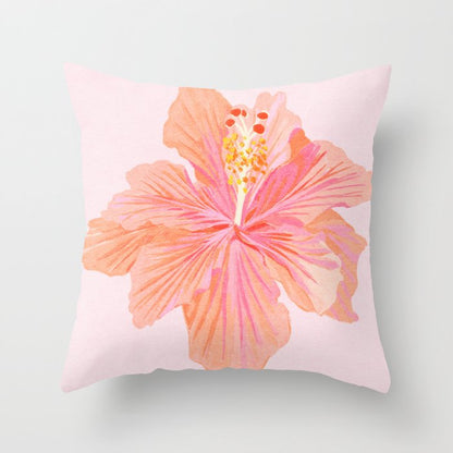 Hibiscus Flower Throw Pillow Gallery Image 5