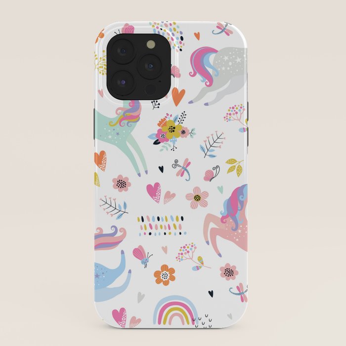 Magical Pastel Unicorn Floral iPhone Case Gallery Image 40