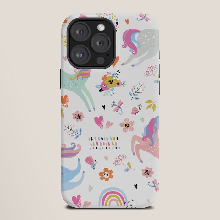 Magical Pastel Unicorn Floral iPhone Case Gallery Image 12