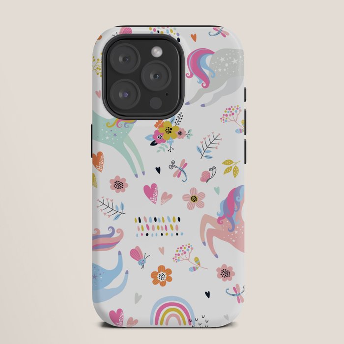 Magical Pastel Unicorn Floral iPhone Case Gallery Image 11