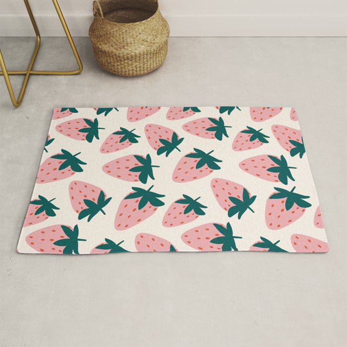 Cute Strawberry Rug Gallery Image 1