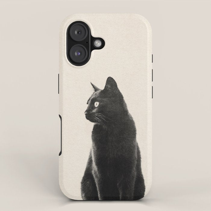 Black Cat iPhone Case Gallery Image 1