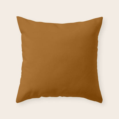 Burnt Orange Solid Color Throw Pillow Gallery Image 3