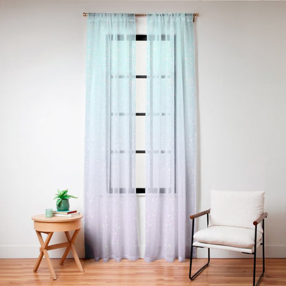 turquoise and lavender pastel bokeh effect ombre gradient Window Curtain Gallery Image 24