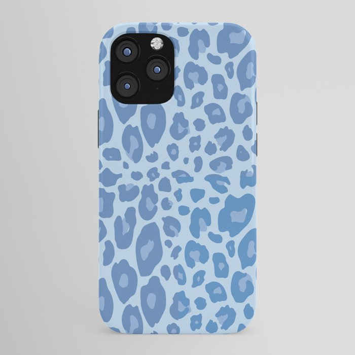 ultra bold leopard blue pastel iPhone Case Gallery Image 43