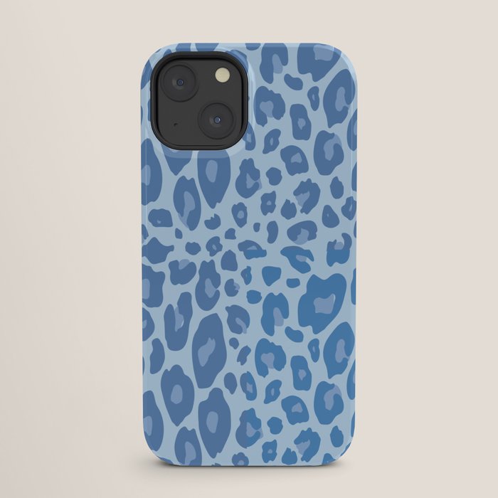 ultra bold leopard blue pastel iPhone Case Gallery Image 25