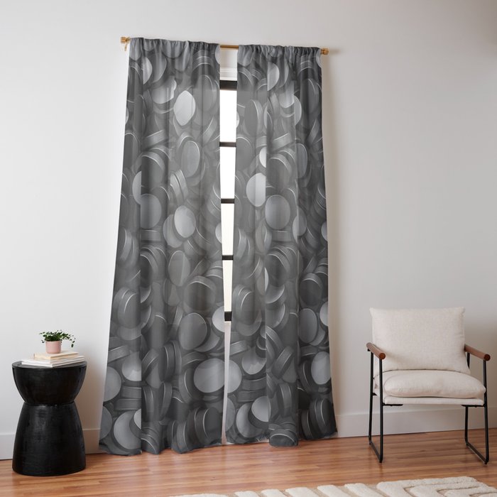 Hockey pucks Window Curtain Gallery Image 14