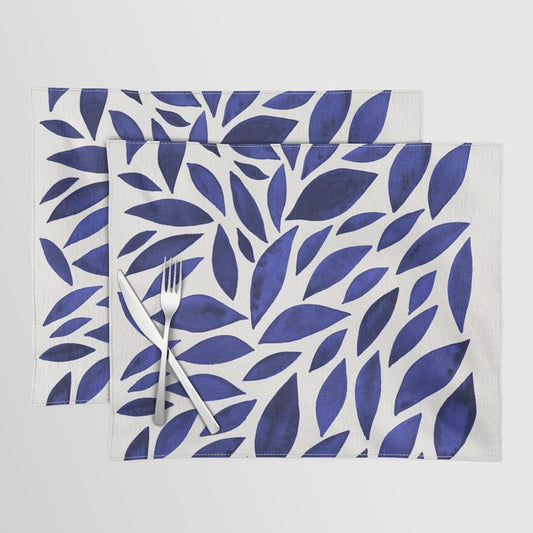 Diamond Leaves â Navy Placemat Gallery Image 1