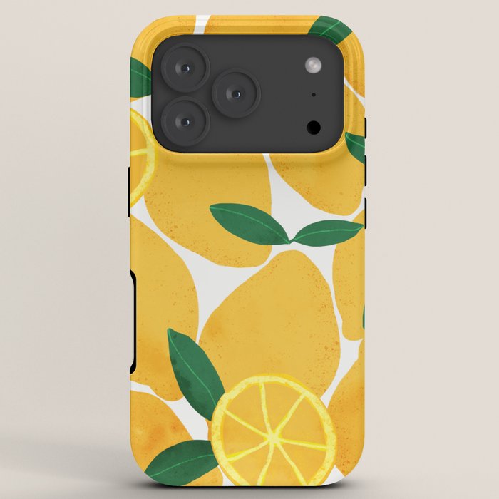 lemon mediterranean still life iPhone Case Gallery Image 7