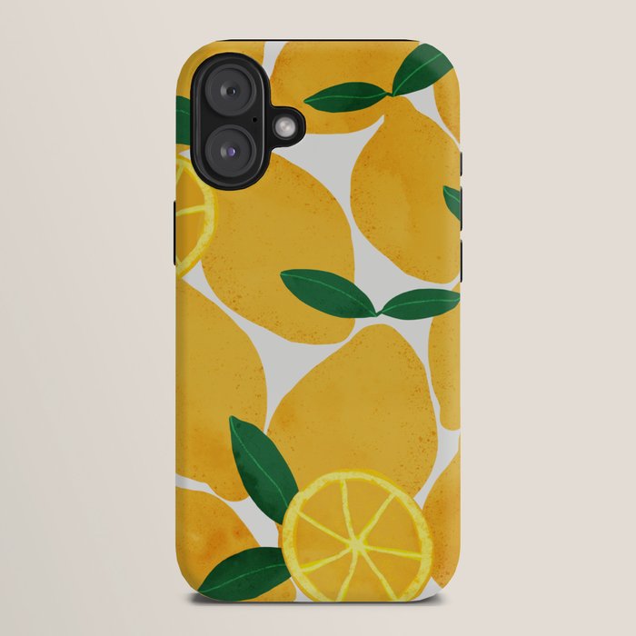 lemon mediterranean still life iPhone Case Gallery Image 10