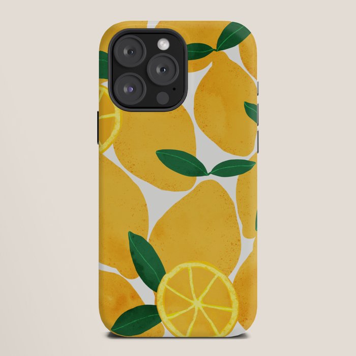 lemon mediterranean still life iPhone Case Gallery Image 12