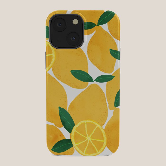 lemon mediterranean still life iPhone Case Gallery Image 34