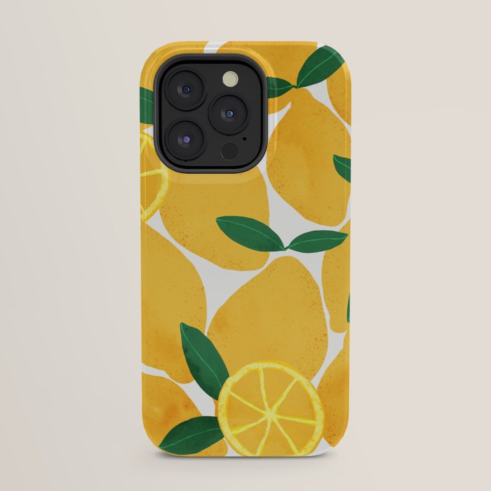 lemon mediterranean still life iPhone Case Gallery Image 23