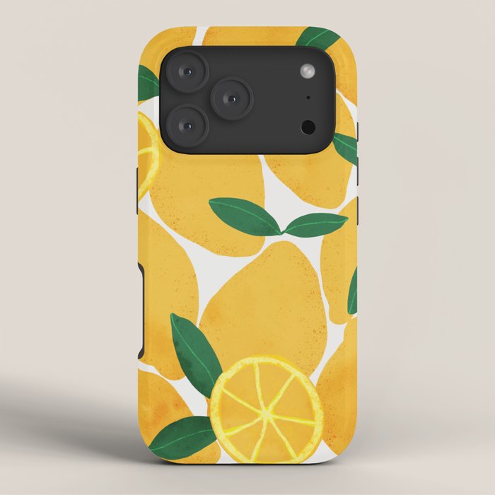 lemon mediterranean still life iPhone Case Gallery Image 3
