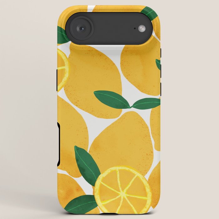 lemon mediterranean still life iPhone Case Gallery Image 6