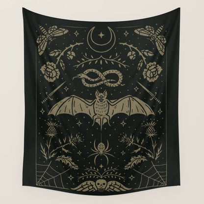 Cemetery Nights Wall Tapestry Gallery Image 2