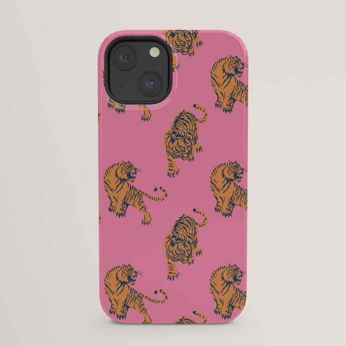 tiger print pink iPhone Case Gallery Image 21