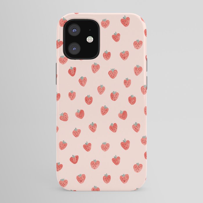 Strawberries on Pink iPhone Case Gallery Image 41