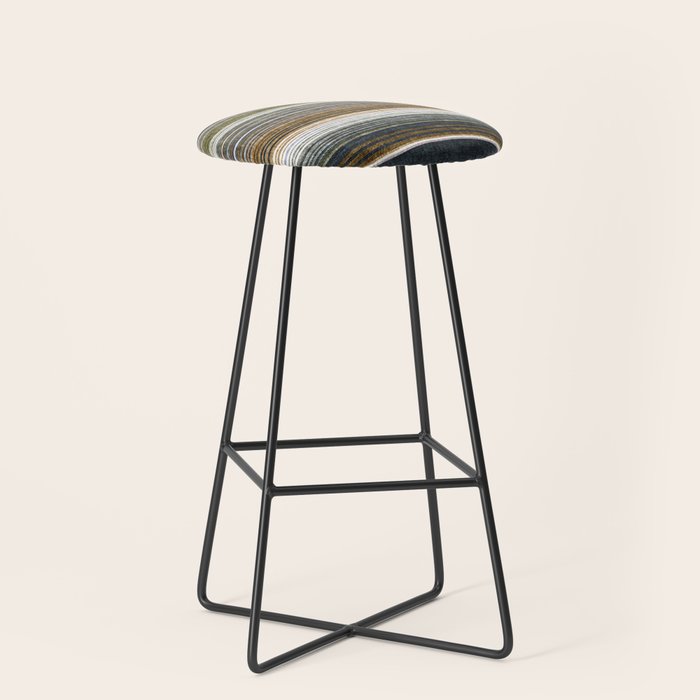 serape southwest stripe - muted natural tones Stool Gallery Image 1