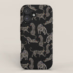 Boho modern black cheetah iPhone Case Gallery Image 1