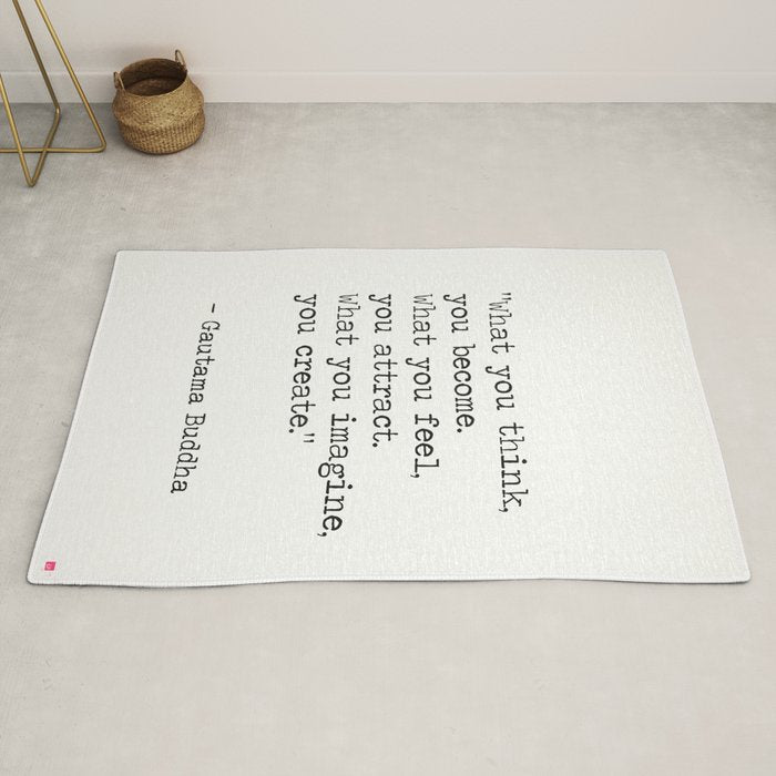 Buddha quote 5 Rug Gallery Image 2