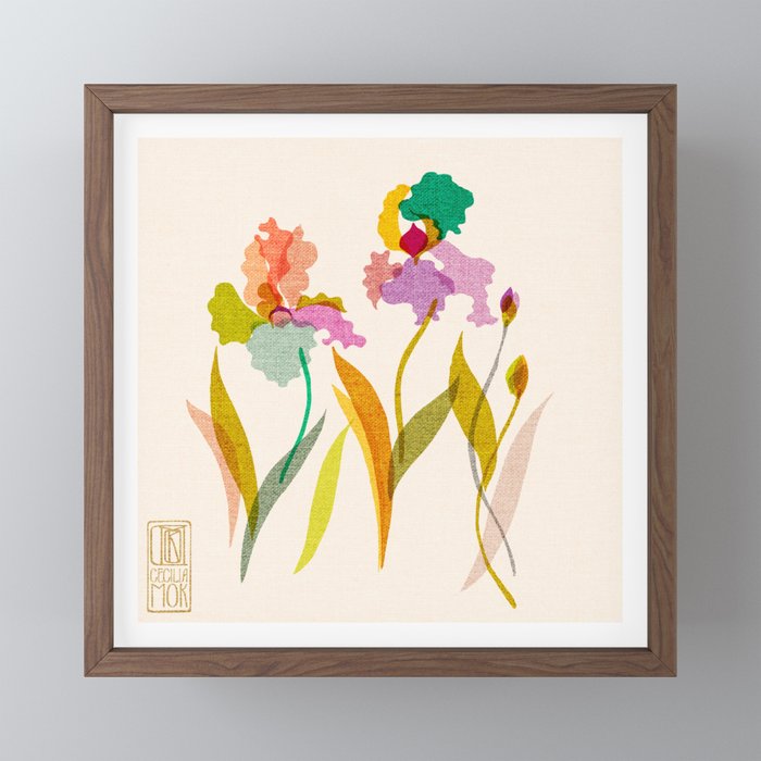 Irises Mini Art Print Gallery Image 2